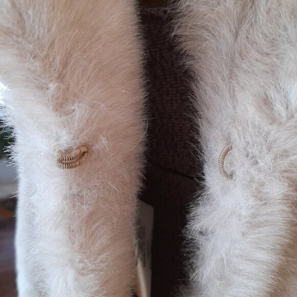 Vintage Plush Faux Fur Cape Thick Plush Warm Winter Glamourous Luxurious Formal - Picture 12 of 16